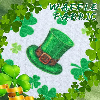 YanJie Baby Bows Headbands - Shamrock Headbands with Green Bows for Newborn Girls, Infants and Toddlers, St Patrick's Day Hair Accessories