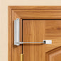 Automatic Door Closer, Stops Door Slamming, Ultra-Quiet Soft Close for Home & Apartment Doors, Upgraded Aluminum Roller Arm, Scratch-Free, Adjustable Speed, Self Closing Spring Door Closer, Silver