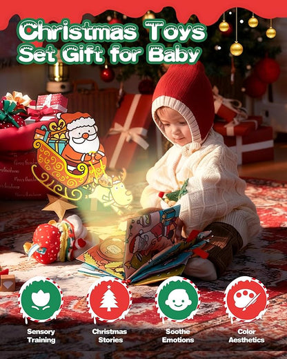 Jollybaby Car Seat Stroller Crib Hanging Toy for Baby 6-12-18-36 Months, My Baby First Christmas Toys Set, Tummy Time Infants/Newborns Easter Gifts for Boy and Girl