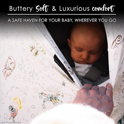 Milk Snob ORIGINAL Star Wars 5-in-1 Cover, Little Galaxy, Added Privacy for Breastfeeding, Baby Car Seat, Carrier, Stroller, High Chair, Shopping Cart, Lounger Canopy - Newborn Essentials, Nursing Top