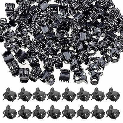 200PCS Tiny Hair Clips for Girl,Mini Claw Clips for Women, 1cm Black Plastic Mini Claw Clips for Babies, Hair Accessories for Women,Non Slip Pins Hair Clamps,Designed for Thin Or Thick Hair,Good Gift