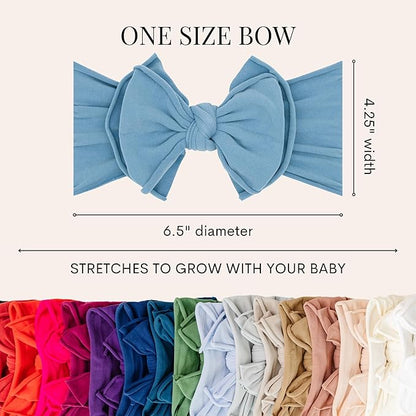 Baby Bling 2PK FAB-BOW-LOUS®: thistle + white shabby dot