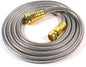 Metal Garden Hose 20 ft – 304 Stainless Steel Water Hose with Brass Fitting, Garden Hoses Flexible, Lightweight, No Kink, Heavy Duty for Outdoor (20 ft)