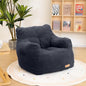 Bean Bag Chair with Filler, Bean Bag Sofa with Tufted Soft Stuffed Filling, Fluffy and Lazy Sofa, Comfy Cozy BeanBag Chairs with Memory Foam for Dorm, Apartment, Living Room (Blue)