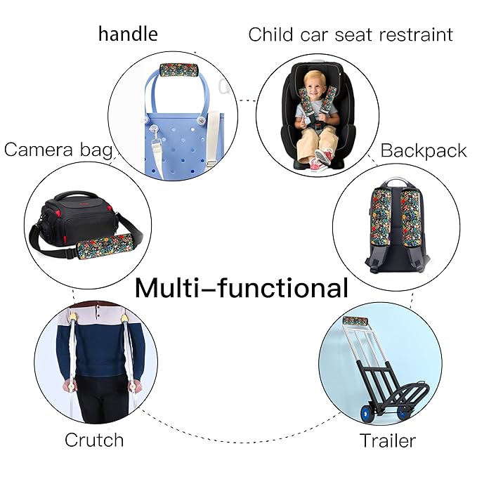 2 Pack VegaPunkLab Seat Straps Shoulder Pads for Kids - Seat Belt Cover Pad, Perfect for Car Booster Seats, Strollers, High Chair, Backpacks, and More, Dinosaur