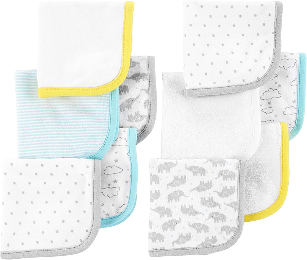 Simple Joys by Carter's Unisex Babies' Washcloth Set, Pack of 10