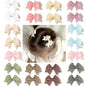 22 Pack Mini Hair Bow Clips for Baby Girls Grosgrain Ribbon Bows Tiny Hair Clips Fine Hair for Girls Infants Toddlers