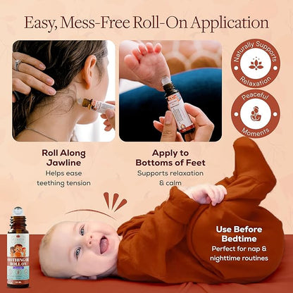 Punkin Butt Lavender Teething & Soothing Oil Roller | Natural Topical Calming Relief