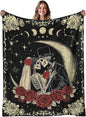 Valentine's Day Gifts for Women Men,Anniversary Blanket Gifts for Boyfriend Girlfriend, Romantic Gift for Wedding, Skull Blanket Gifts, Birthday Gifts for Wife, Husband, Couples Gift for Her Him 50x60