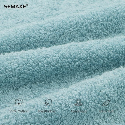 SEMAXE 6-Pack Blue Hand Towels