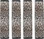 Seat Belt Cover Pad 4 Pack Soft Car Seat Shoulder Strap Pads Seatbelt Strap Cover Leopard Print Car Accessories for Adults Kids Universal Fit