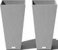 Veradek V-Resin Indoor/Outdoor Taper Planter, 2-Pack (26 inch, Grey)