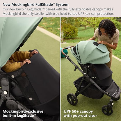 Mockingbird 2nd Seat Kit 3.0 - Compatible with Mockingbird Single-to-Double Strollers - Seat Expansion - Includes Expansion Adapters - Oat