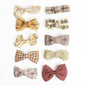 Baby Hair Clips Set, 10PCS Soft Fabric Hair Accessories for Toddlers, Mini Hair Bows for Daily Wear, School, Parties, Birthday Gifts (Brown)