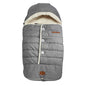 JJ Cole Bundle Me Winter Toddler Car Seat Cover and Bunting Bag - Urban - Weather Resistant Baby Carrier Cover - Winter Baby Essentials - Heather Gray