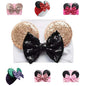 Mouse Ears Headband/Headwrap - Toddler, Baby, Kids upto 4 Years - Party supplies - Black Bow