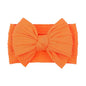 LemonSpace Handmade Fall Baby Girls Bows Soft Stretchy Nylon Hair Bands Hair Accessories Baby headbands with Bows for Newborn Baby Girls Infant Toddlers Kids(Orange)