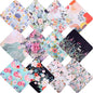 12Pcs Multicolor Flowers Drawing Microfiber Cleaning Cloths