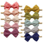 Cherssy Baby Girl Headbands and Hair Bows, 10pcs Stretchy Nylon Hairbands for Newborn, Infant, Toddlers
