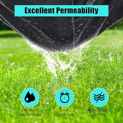 Broadfashion 6.5ft x 300ft Premium 3oz Pro Garden Weed Barrier Landscape Fabric, Durable & Heavy-Duty Weed Block Gardening Mat, Easy Setup & Superior Weed Control, Eco-Friendly & Convenient Design