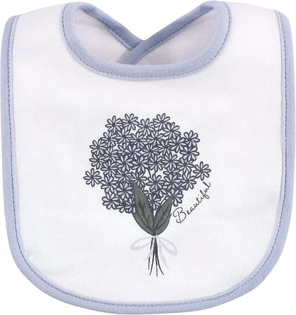 Hudson Baby Unisex Baby Cotton Bib and Headband Set