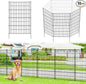 Garden Fence 40 inch H x 28 inch W (10 Panels, Total Length 23 ft) Metal Decorative Fence No Dig Rustproof Animal Barrier Fencing for Dog, Rabbits, and Patio,Yard