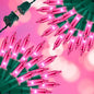150LIGHTS PINK Extra-Bright With End Connectors Christmas Decorative Lights 9.72m UL Certified Mini String Light Set Waterproof for Home Garden Holiday Christmas Tree Party Patio Decor Wedding
