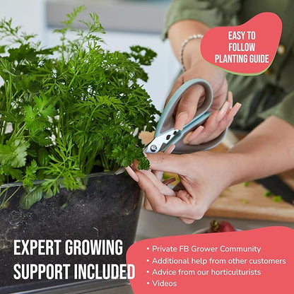 Garden Republic Salsa Grow Kit - Starter kit with Seeds, Soil, Planters & Shears