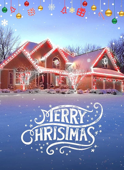 100 Feet Commercia Led Outdoor Christmas Lights, Waterproof C9 Christmas String Lights with 100 C9 Strawberry Bulbs Connectable UL Certified for Roofline Patio Holiday Party Backyard Xmas Decor
