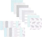 Hudson Baby Unisex Baby Rayon from Bamboo Washcloth Bundle, Gray Mint Elephant, One Size