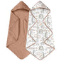 Yoofoss Hooded Baby Towels for Newborn 2 Pack 100% Muslin Organic Cotton Baby Bath Towel with Hood for Babies, Infant, Toddler and Kids, 32x32Inch, Soft and Absorbent Newborn Essential, Giraffe
