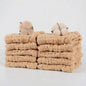 10 Pcs Baby Muslin Washcloths 100% Natural Cotton Unbleached, Extra Soft Baby Wipes Organic Burp Cloths Blank Bibs for Newborns Infants Sensitive Skin, Shower Gift Set 12"x12"