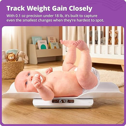 Greater Goods Smart Bluetooth Baby Scale with in-House Algorithm for Wiggly Babies, Infants, and Toddlers