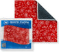 Quick Cloth Microfiber Glasses Cleaning Cloths – 8x8, Paisley Red, 1 Pack