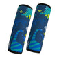 2 Pack VegaPunkLab Seat Straps Shoulder Pads for Kids - Seat Belt Cover Pad, Perfect for Car Booster Seats, Strollers, High Chair, Backpacks, and More, Dinosaur