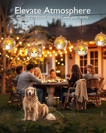Homemory 8Pcs Solar Tea Lights Outdoor Waterproof, Rechargeable Dusk to Dawn Lighting, Flameless Flickering LED Votive Candles for Fairy Garden Decor, Patio Tables, Christmas Lanterns, Windows