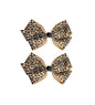 Baby girls leopard hair bow Clips Pin,leopard print bow hairpin for women(FD62-(Leopard B)