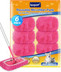 KEEPOW Pink Reusable Dry Sweeping Cloths Microfiber Wet Mop Pads Compatible