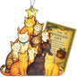 Funny Christmas Cat ornaments 2025 - Cat christmas ornament - Cat ornaments for christmas tree - Gray Orange Tuxedo cat for christmas decor - Funny Christmas ornaments 2025 - Christmas Decoration
