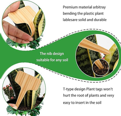 Plant Labels Tags 120pcs Outdoor Plastic Plant Markers Garden Tags & Stakes for Plants Waterproof Plant Name Tags Seedling Tags Plant Stakes for Outdoor Plants Garden Accessories