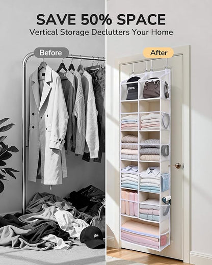 ULG Over the Door Organizer, 6-Tier Hanging Storage