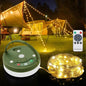 Anpro Camping String Lights 4 in 1: 32.8 Ft String with Warm White 130 LEDs, USB Rechargeable with Remote Control, Adjustable Brightness, 6 Light Modes, Portable IP65 Camping Light for Outdoor