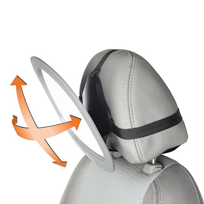 Dreambaby EZY-Fit Adjustable Rearview Backseat Mirror - Large Wide Angle Mirror - Model L1228BB