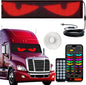 Big Devil Eyes Light for Cars Truck Pickups, 35.4"x7.6" Led Eyes for Truck Windshield with APP Control and Remote Controller,Large Screen Programmable Scrolling Flex LED Sign for Car