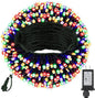 FairyGlim 100 LED Christmas String Lights, 33 FT Connectable Waterproof String Lights Green Wire with Timer Memory Function & 8 Modes, for Indoor Outdoor Xmas Trees Party Garden, 33 FT Multicolor