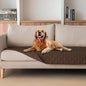 gogobunny 3X Stronger Waterproof Pet Blanket, Scratch Proof Furniture Protector for Dogs Cats, Reversible Cover 30x70 Inch, Dark Chocolate