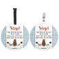 Three Little Tots Two Pack - Woodlands Themed No Touching Baby Car Seat and Stroller Signs - CPSIA Safety Tested