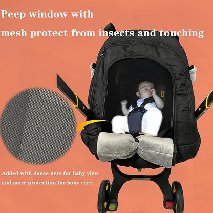 Car Seat-Covers for Babies Winter - Heavy-Warm Baby Car Seat Cover for Boy Girl Cold Weather Shield Protection,Waterproof Covers Windproof Keep Baby Cozy with Earflap for More Breathable