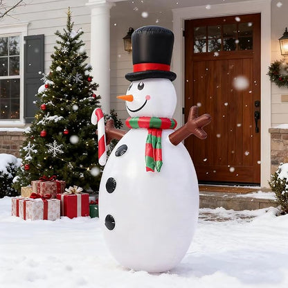 5FT Christmas Inflatables Outdoor Decoration, Snowman Inflatable Christmas Decorations Yard Decor Christmas Party Outdoor, Garden, Lawn
