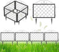 Zhongma Decorative Metal Garden Fence, Pack of 4pcs, Total 26" H x 97.5" L